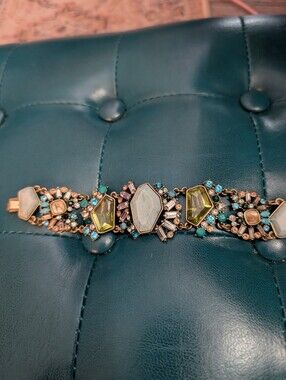 Chloe + Isabel Green and Turquoise Multi-Stone Bracelet